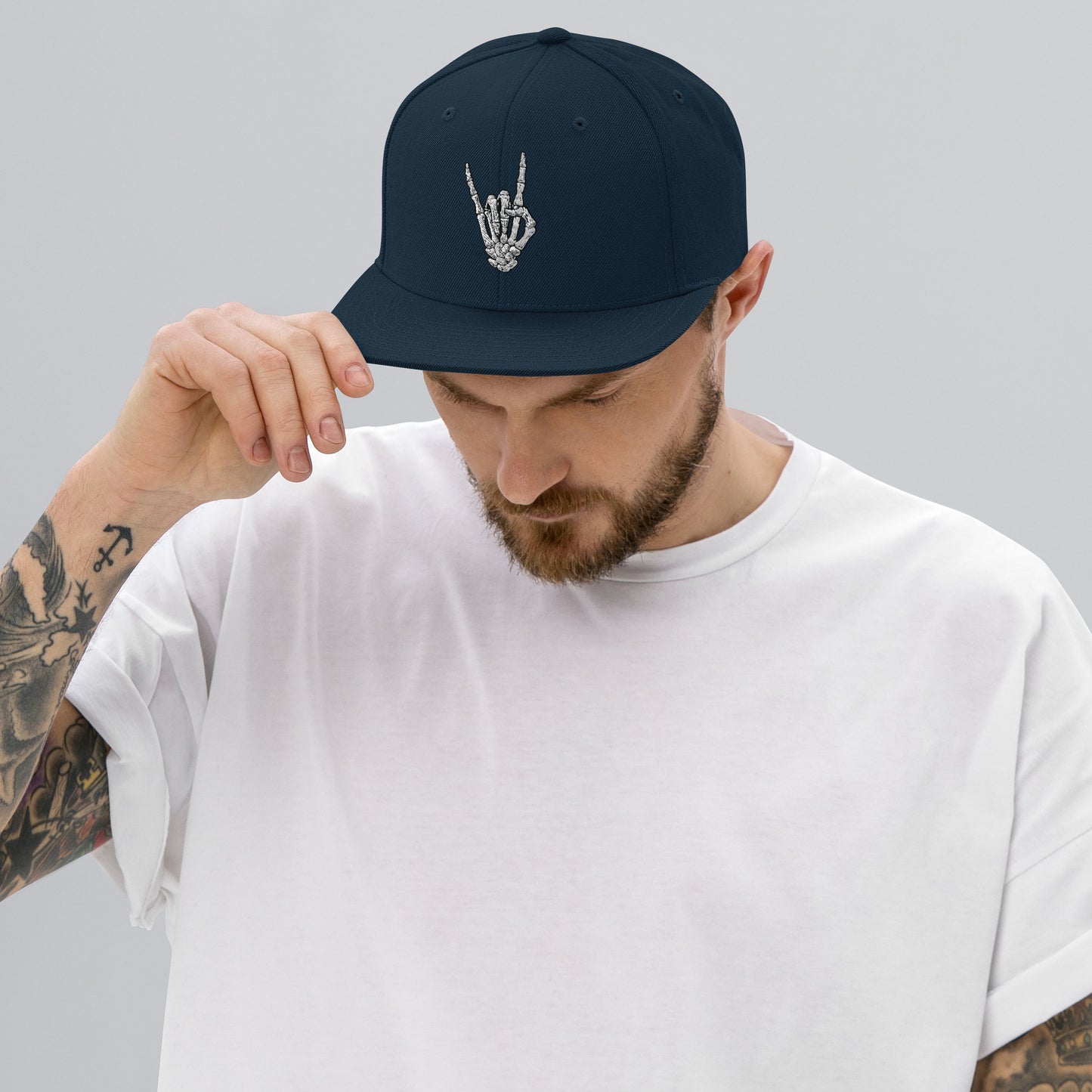 Horns Up Snapback Hat