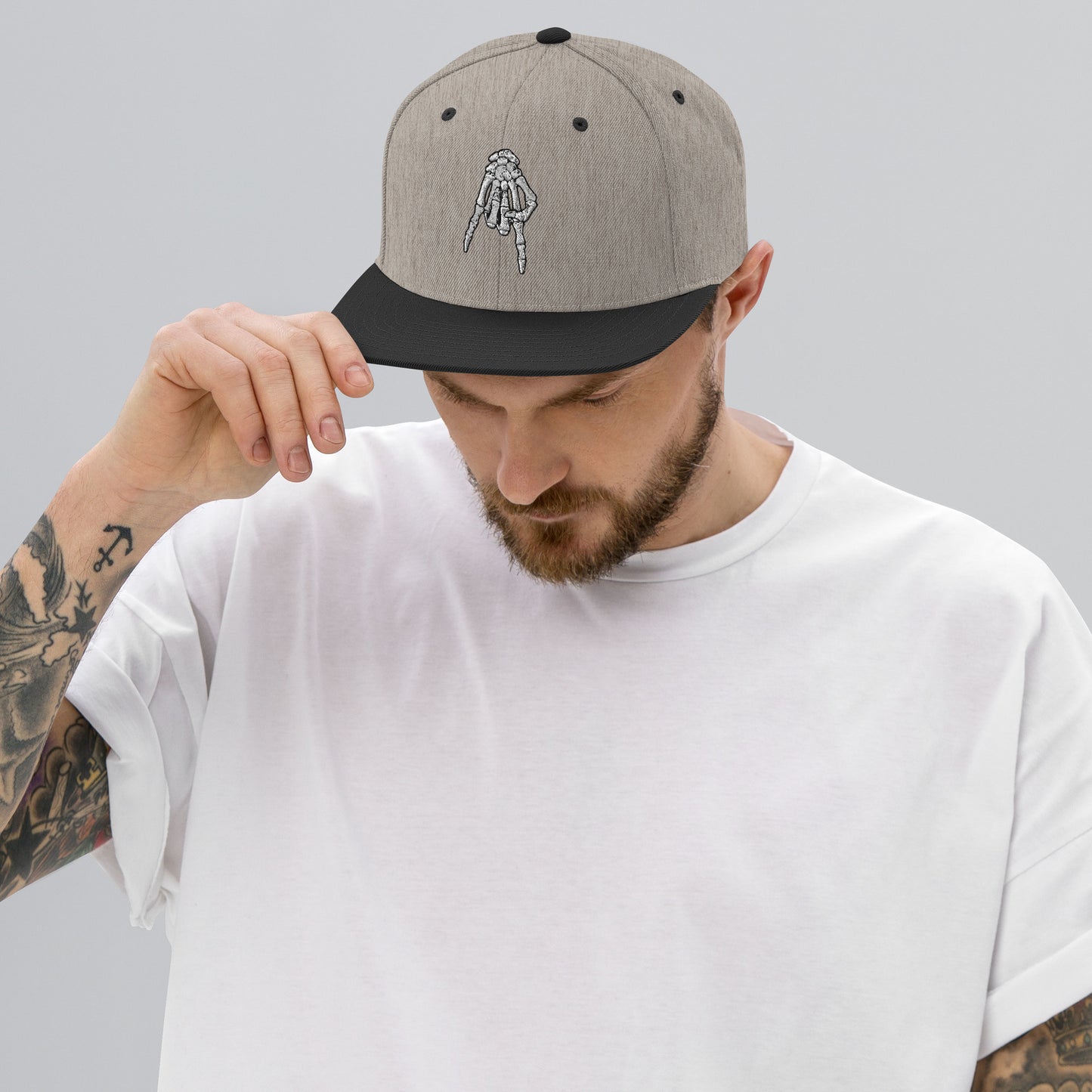 Horns Down Snapback Hat