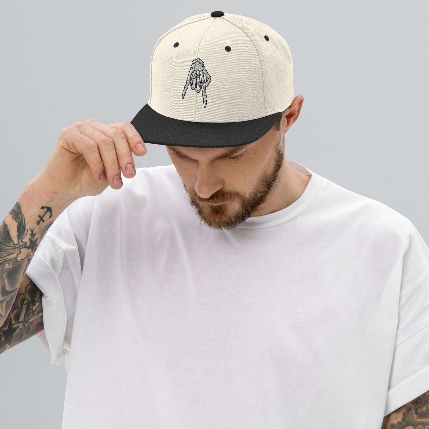 Horns Down Snapback Hat