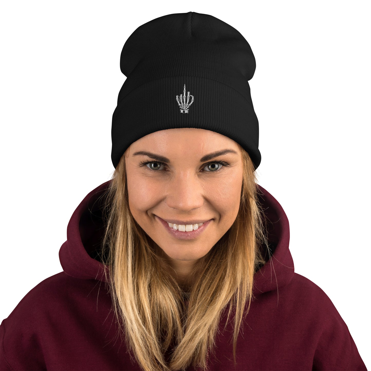 Eff Off Embroidered Beanie