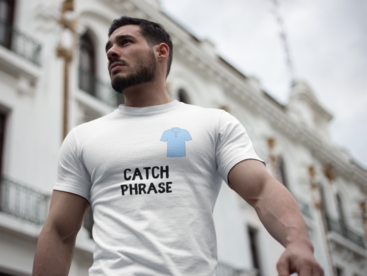 DUDE - Catch Phrase - Unisex Short Sleeve V-Neck T-Shirt